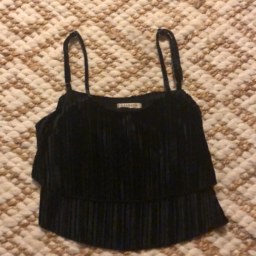 Black crop top